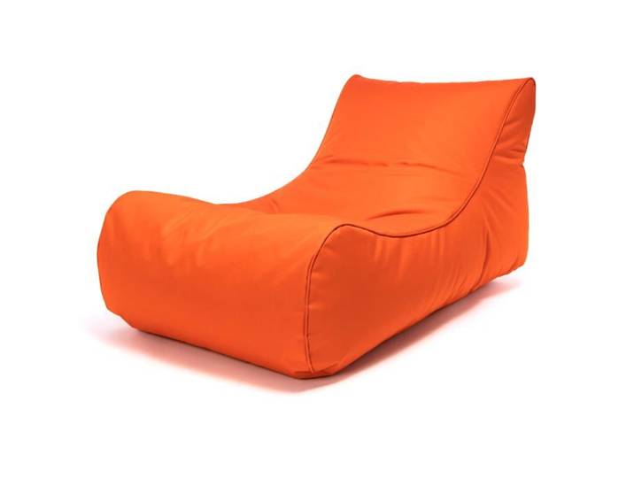 Master Polyester Canapé Pouf Outdoor Pouf Fauteuil Relax Salon 115x65x60cm Orange - Ecopuf