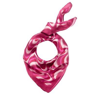 Modetuch LSCN BY LASCANA "Schal, Modeschal, Dreieckstuch, Nickituch, Halstuch", Damen, pink, Stoff, Polyester, gemustert, mehrfarbig, Modetücher, mit modischem Print