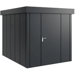 Hörmann Metall-Gerätehaus "Juno" mit Flachdach, JFD6 - Design, 214 x 262 cm (B x T),anthrazit,