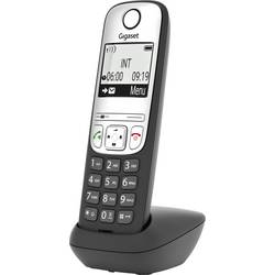 Gigaset A690HX DECT/GAP Schnurloses Telefon analog Freisprechen, für Hörgeräte kompatibel Schwarz S30852-H2870-B101