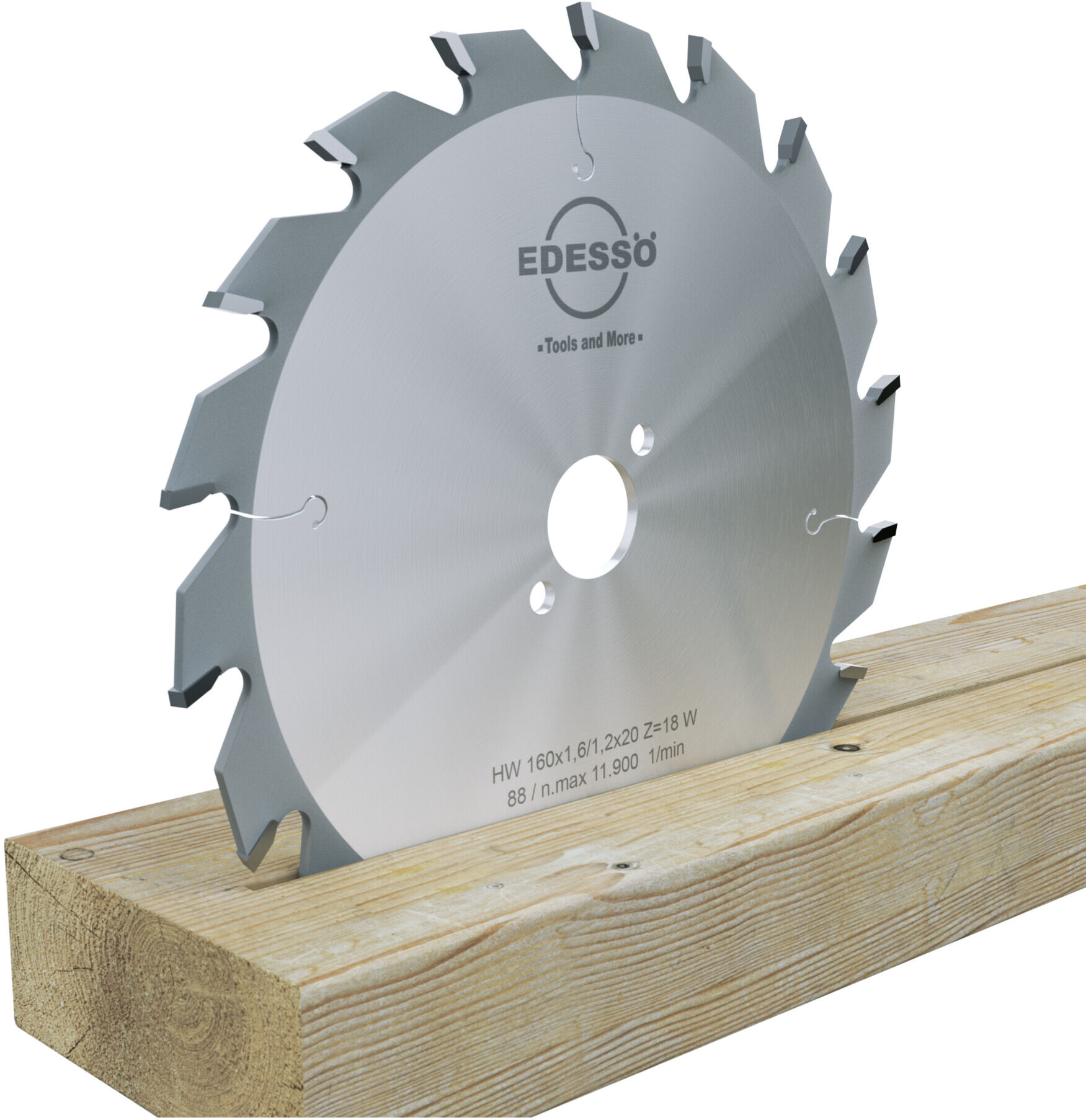 EDESSÖ Handkreissägeblatt für AKKU-Maschinen (Dünnschnittsägeblatt), HW 165x1,8/1,2x16 Z=18 W (13016516)