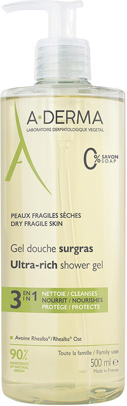 A-Derma Gel douche hydratant Essential Range 500 ml
