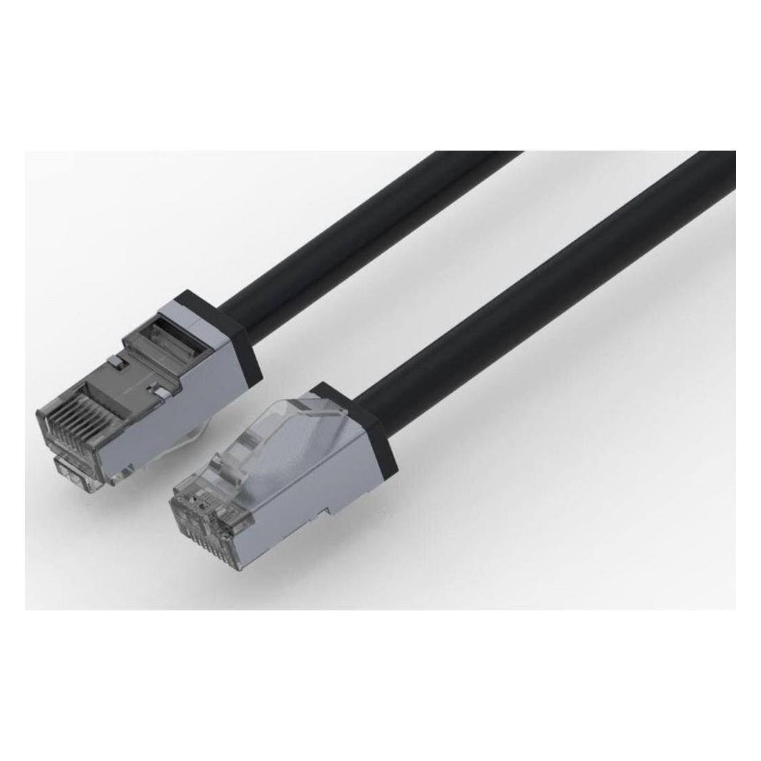 Wirewin Patchkabel Outdoor Cat 6A, S/FTP, 5 m, Schwarz (S/FTP, CAT6a, 5 m) (PKW-OUT-SF-K6A-PUR 5.0)