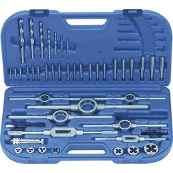 Handgewindebohrersatz Ritter 45-teilig HSSG mit Spiralbohrern M 3 - M 12