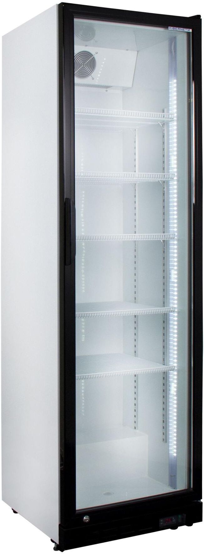 KIBERNETIK Kühlschrank, Energieeffizienz: D, weiss (transparent, schwarz), B:59cm H:199cm T:60cm, Kühlschränke, Kühlschrank transparent, schwarz Einheitsgröße