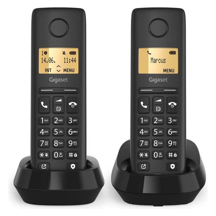 Gigaset Pure 100 Duo DECT Clip Eco sw (L36852-H3105-R101)
