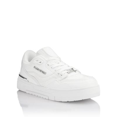 Sneaker PLEIN SPORT "Apollo", Herren, Gr. 38, Normalschaft, weiß (01, weiß), Schuhe Sneaker