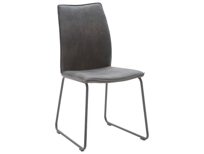 2er Set Niehoff Sitzmöbel Capri Stuhl Eisen/Microfaser