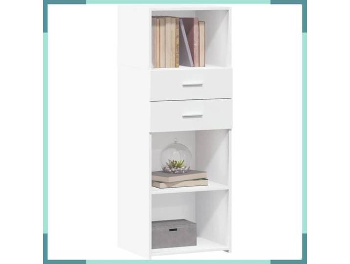 Buffet haut - 846166 - blanc - 45 x 42 5 x 124 cm - bois d'ingénierie