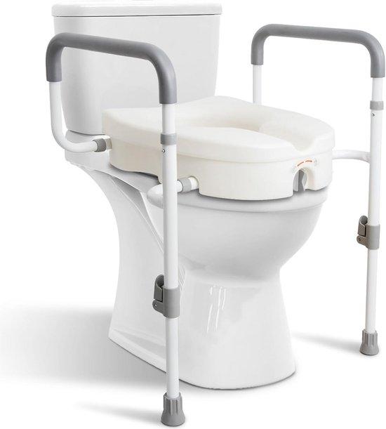 Famanu Erhöhte Toilettensitz mit Handgriffen - Sicherheit und Komfort für Senioren