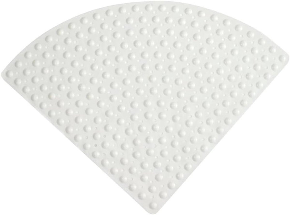 Merkloze antislip hoekdouchemat 70 x 70 cm - Sneldrogend en machinewasbaar met zuignappen en afvoergaten