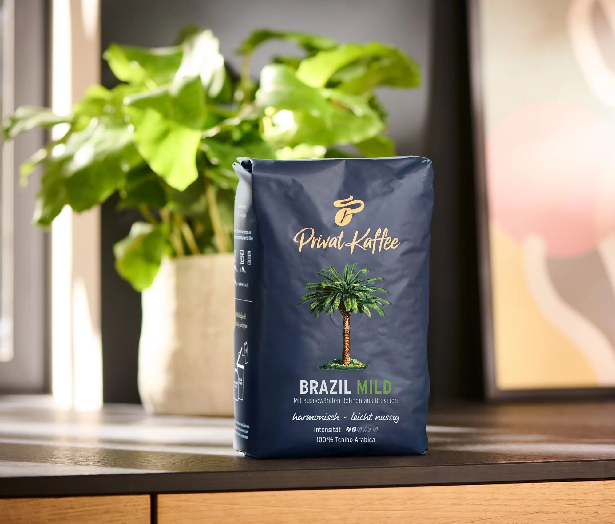Tchibo - Privat Kaffee Brazil Mild - 500 g Ganze Bohne - Intensität: 2/6
