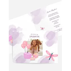 Einladungen zum Geburtstag  selbst gestalten mit Spruch und Fotos im Onlinedesigner bei Meine-Kartenmanufaktur.de