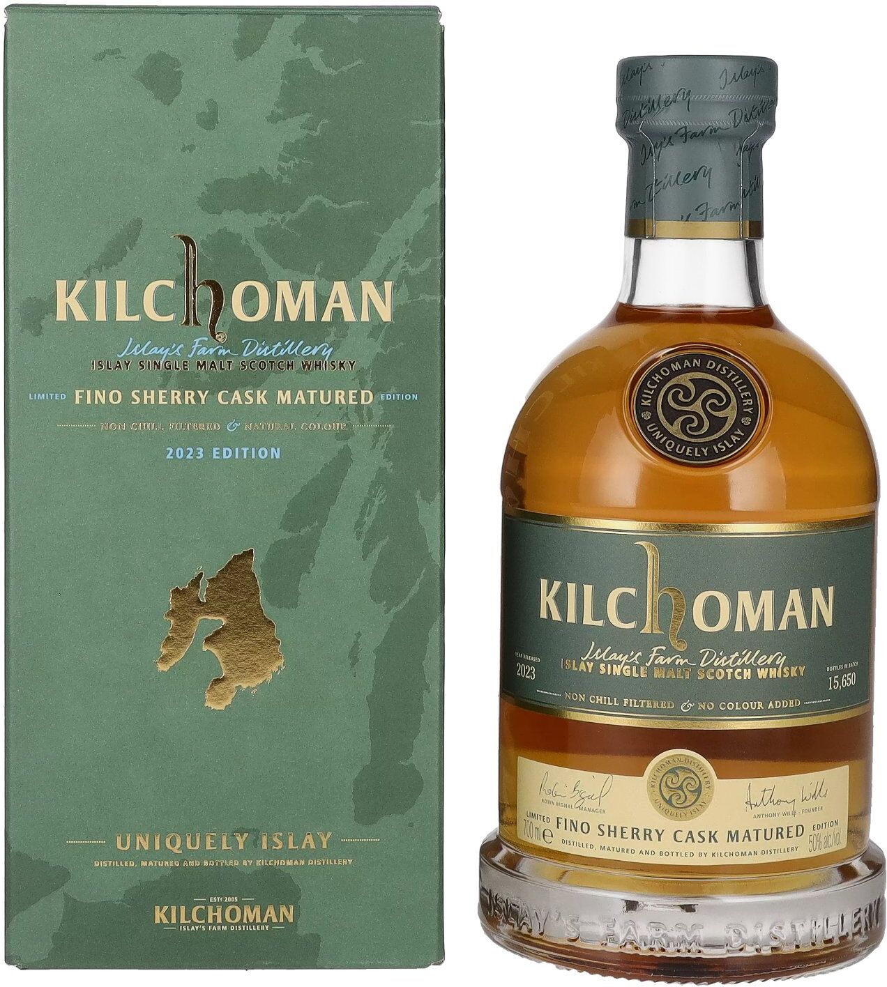 Kilchoman Fino Sherry Cask Matured 50% Vol. 0,7l in Geschenkbox