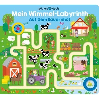 Glücksfisch: Mein Wimmel-Labyrinth: Auf dem Bauernhof, Gebundene Ausgabe von , Fischer Sauerländer, 978-3-7373-5995-5