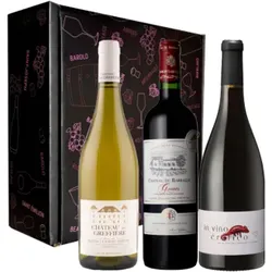 Wein Geschenkset - Dreifach Gold Prämiert -3 Fl. - 2.25L