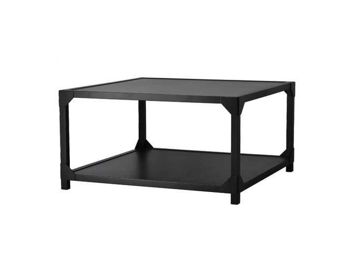 Gärsnäs Bleck Couchtisch 75x75 cm Furnier Buche-Schwarz gebeizt