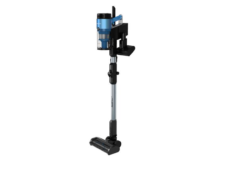 GRUNDIG Zyklon Hybrid Staubsauger VCP 8330 , blau (blau, schwarz), B:28cm H:109cm T:25,5cm, Mehrzwecksauger, 2‑in‑1 Akkusauger mit 25,2V Li‑Ion & 60 Min Laufzeit, Zyklon Hybrid Staubsauger