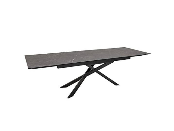 invicta INTERIOR Esstisch Euphoria 260cm - schwarz grau - Keramik 12 Sitzplätze, hochwertig, 120 kg Belastbarkeit, industrial-Design, angenehme Haptik, für Esszimmer, Metallgestell
