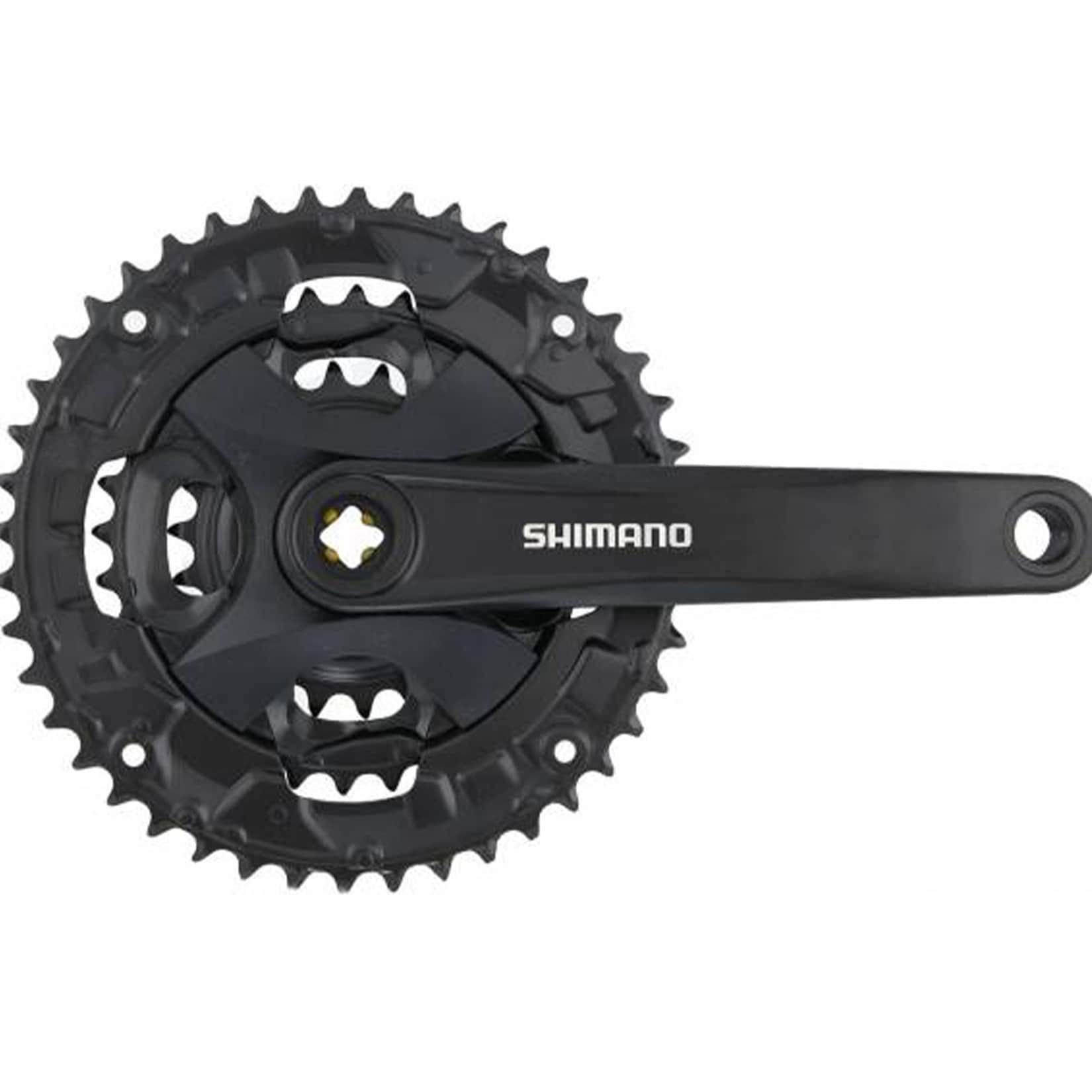 Shimano FC-MT101 Kurbel 3-fach 40-30-22 Zähne 170 mm Vierkant Kurbelgarnitur Tretkurbel Fahrradkurbel Kettenradgarnitur MTB Mountainbike Trekking
