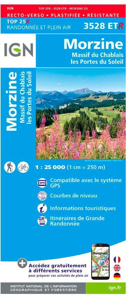 IGN  - 3528Etr Morzine Resistante Massif-du-Chablais - Les Portes du Soleil - Carte