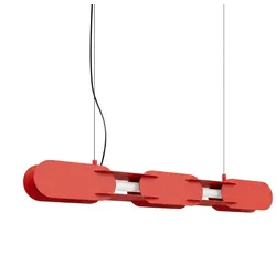 TH.816 Pendelleuchte CHAIN 91 rot LED 4000K