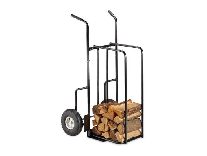 Relaxdays Kaminholzwagen XL Metall