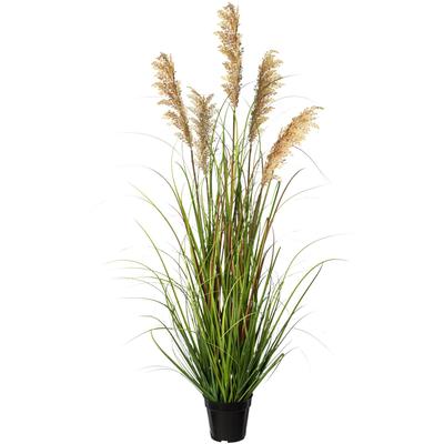 Kunstgras OTTO HOME "Grasbusch Rispenhirse", grün, H:122cm Ø:35cm, Kunststoff, Kunstpflanzen