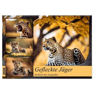 Gefleckte Jäger (Wandkalender 2026 DIN A2 quer), CALVENDO Monatskalender