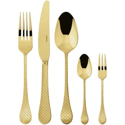 Sambonet Besteck Taormina Mirror Gold Set 30 tlg.