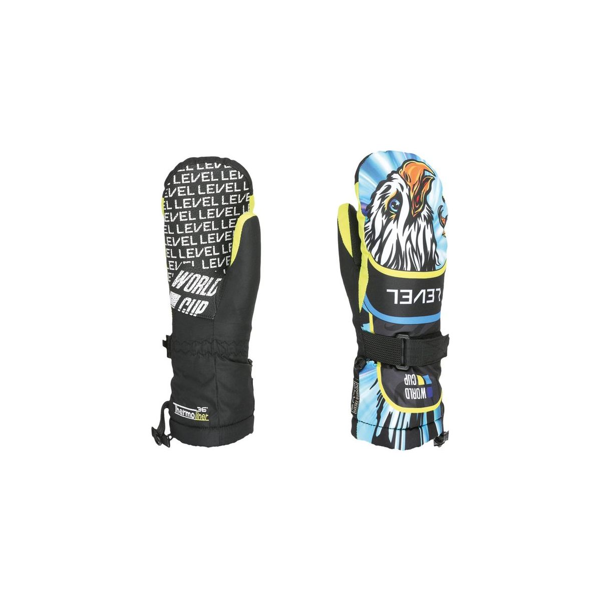 Level Junior Mitten yellow-blue (70) II 4153JM-70-II