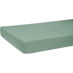 SPANNBETTLAKEN BasicSoft Baumwoll-Jersey mit Elasthannatural-grün 180-200/200 cm