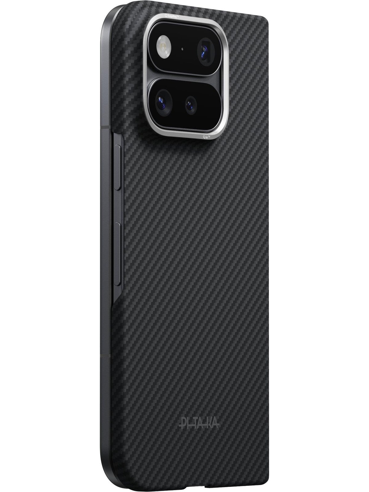 PITAKA Edge Case - Back Cover - Black/Grey Twill - Google Pixel 11 Pro Fold