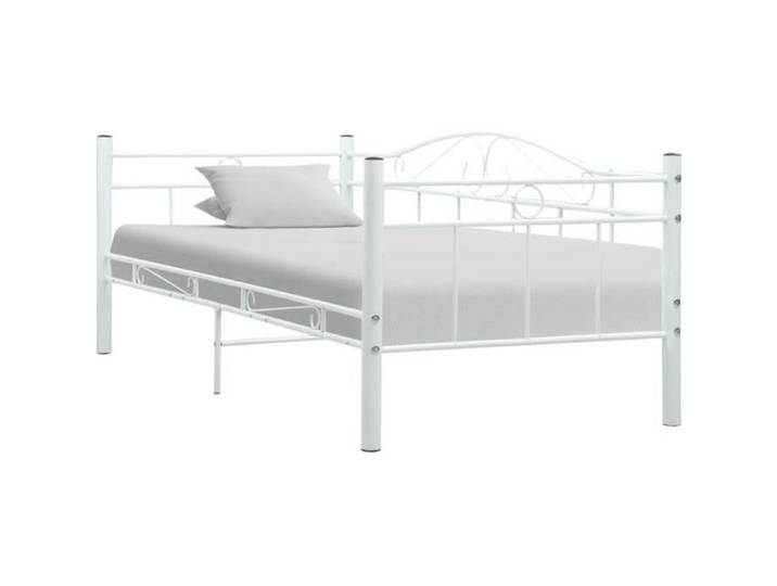 Lit gigogne - OVONNI - 90x200 cm - Métal - Blanc - Multifonctionnel