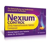 NEXIUM Control 20 mg magensaftresistente Tabletten 14 St