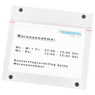 Eichner Sichttasche Magnet 9218-03700 A5 quer 5 Stück