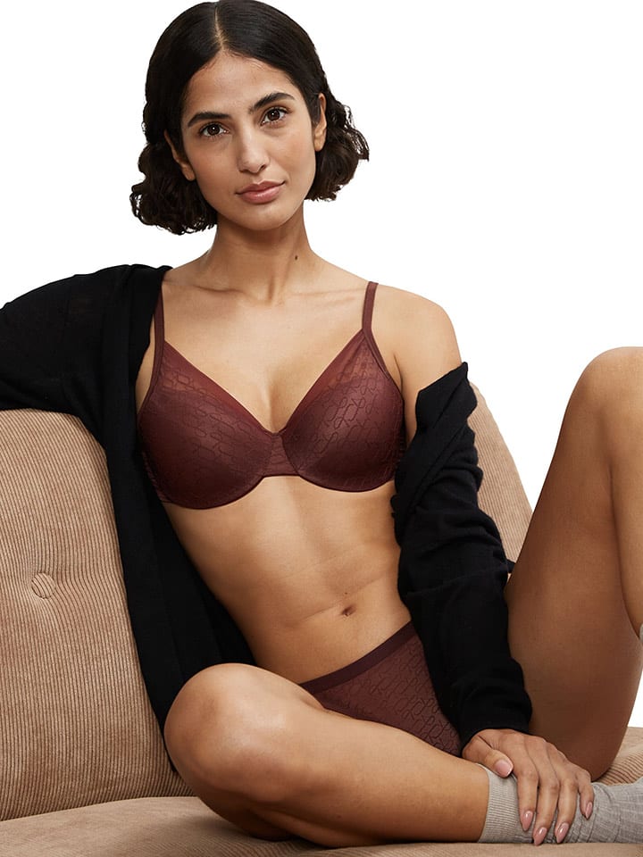 Triumph Bügel-BH "Signature Sheer" in Dunkelbraun - 75B
