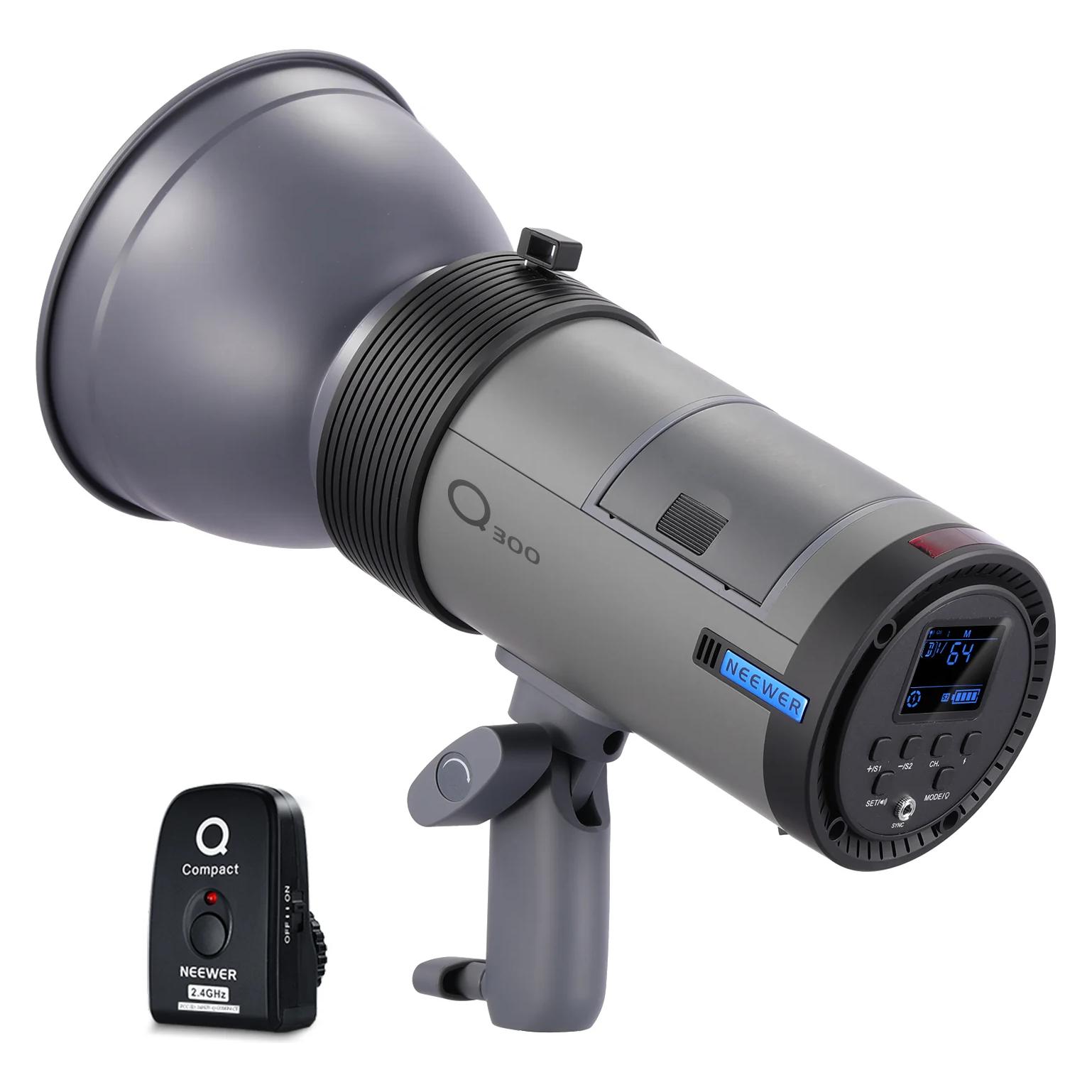 Neewer Q300 300W 2.4G Outdoor Studio Flash Strobe with Li-Ion Battery (EU) (Blitzkopf, 300 Ws) (10103480)