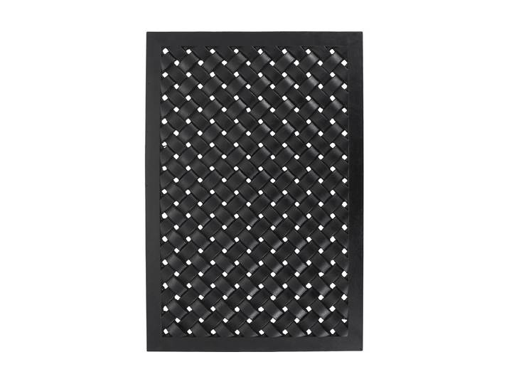 Fussmatte House Doctor Braid, 90 x 60 cm , schwarz, B:60cm L:90cm, Kunststoff, Teppiche, Fussmatte
