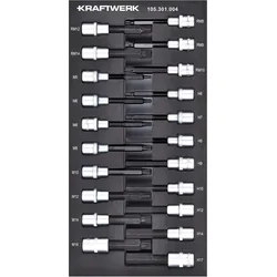 Kraftwerk, Zubehör Werkzeugaufbewahrung, Steckschlüssel Innensechsk. Vielzahn Ribe (S-Einlage)
