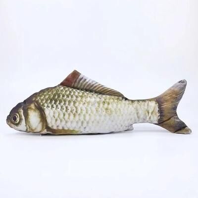 Uplift Essentials Linen Simulation Fish Kicker Interactive Wrestling Toy grass Carp