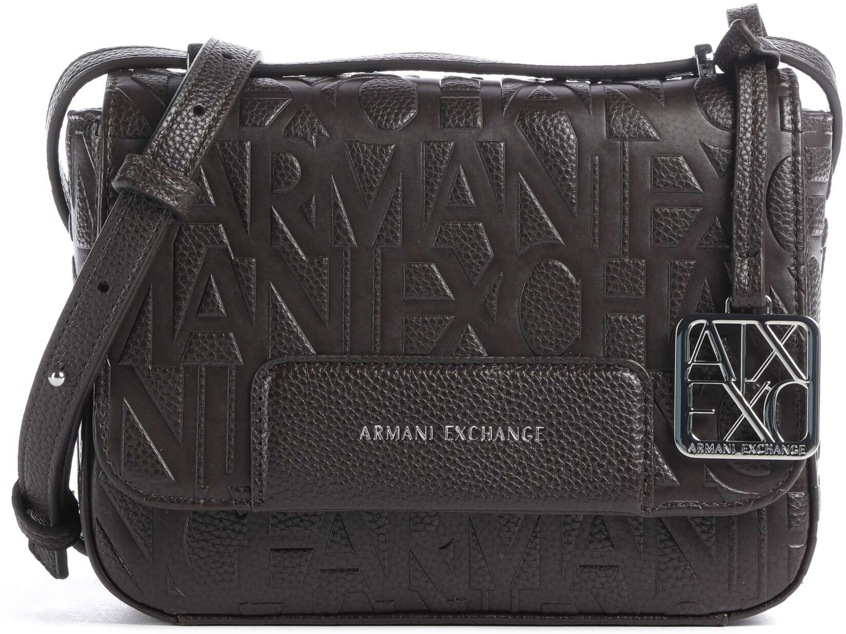 Armani Exchange Liz Umhängetasche aus Leder, braun