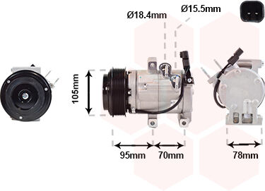 Van Wezel Kompressor, Klimaanlage 1800k682 Für Ford