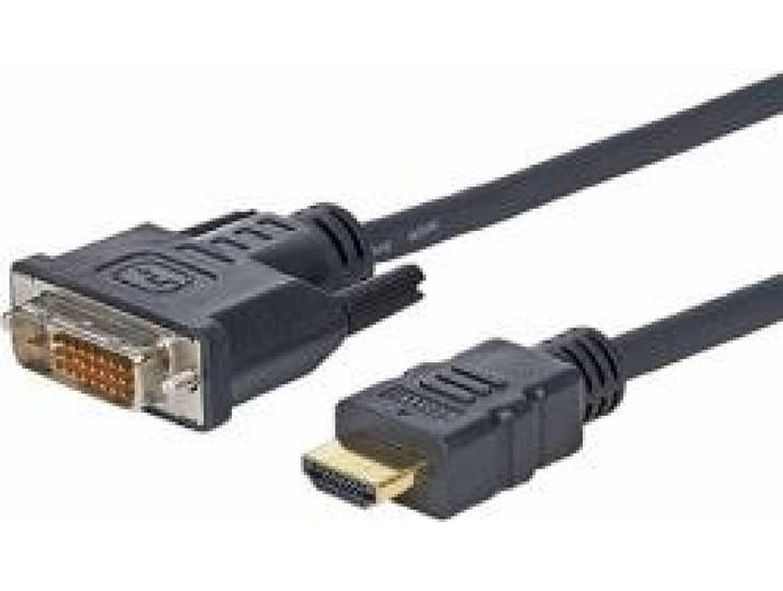 VivoLink 2,0 m HDMI – DVI-D 2 m HDMI DVI-D zwart