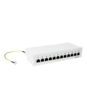 LogiLink Patch Panel Wand montierbar RJ-45 X 12 Hellgrau RAL 7035 (NP0017A)