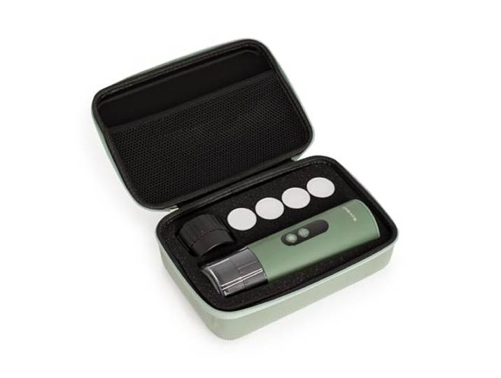 CREATE / THERA MOVE/Tragbare Espressomaschine mit Tragetasche für Kapseln und gemahlenen Kaffee Salbeigrün/Heiß- und Kaltbrühung, 15 bar, 80ml Fassungsvermögen, 150W