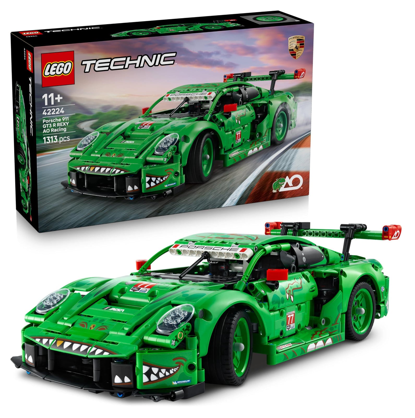 LEGO Technic Porsche 911 GT3 R REXY AO Racing 42224