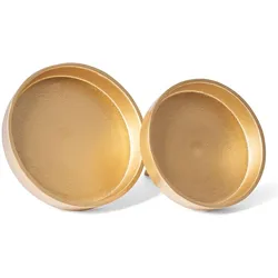 Novaliv, Dekokranz, 12x Kerzenpick flach 10cm GOLD ALUMINIUM Kerzenständer Adventskranzdeko Kerzenhalter