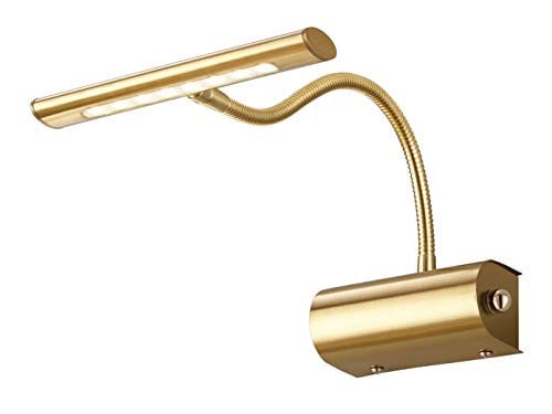 Trio Leuchten Curtis LED wandlamp messing mat, verstelbaar en dimbaar