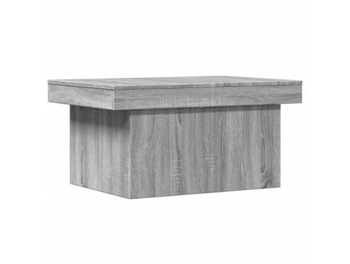 KMVXCVNM Couchtisch Grau Sonoma 100x55x40 cm mit Schiebeplatte Diskreter Stauraum im Wohnzimmer dank leicht gleitender Platte für Fernbedienung, Zeitschriften und Dekoartikel.